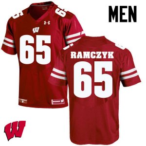 Men's Wisconsin Badgers NCAA #65 Ryan Ramczyk Red Authentic Under Armour Stitched College Football Jersey XZ31D34FJ